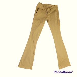 american eagle womens kick boot pants 00  khaki stretch